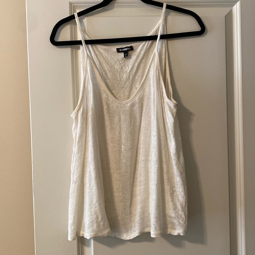 Express White Tank